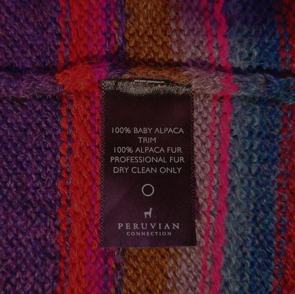 Peruvian Connection Striped Open Duster - Picture 9 of 11